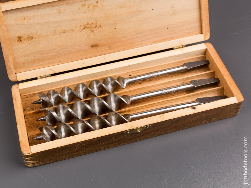 EXTRA FINE! Complete Set of 13 RUSSELL JENNINGS Auger Bits in Original 3 Tiered Box - 86835