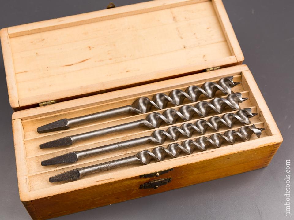 EXTRA FINE Complete Set of 13 RUSSELL JENNINGS Auger Bits in Original 3 Tiered Box - 86878