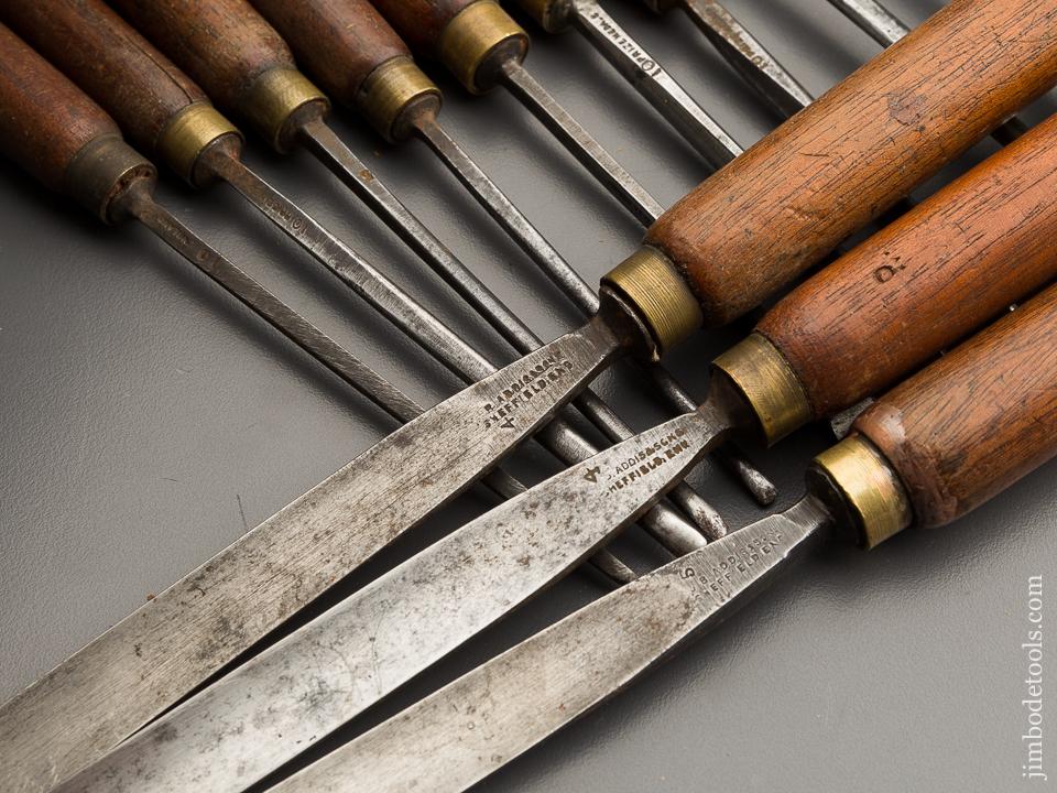 Fifteen ADDIS Carving Chisels with Mahogany Handles - 86909