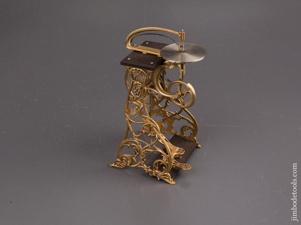 RARE and Beautiful! Cast Brass Model of a "FLEETWOOD" Treadle Scroll Saw by PAUL HAMLER - 86927U