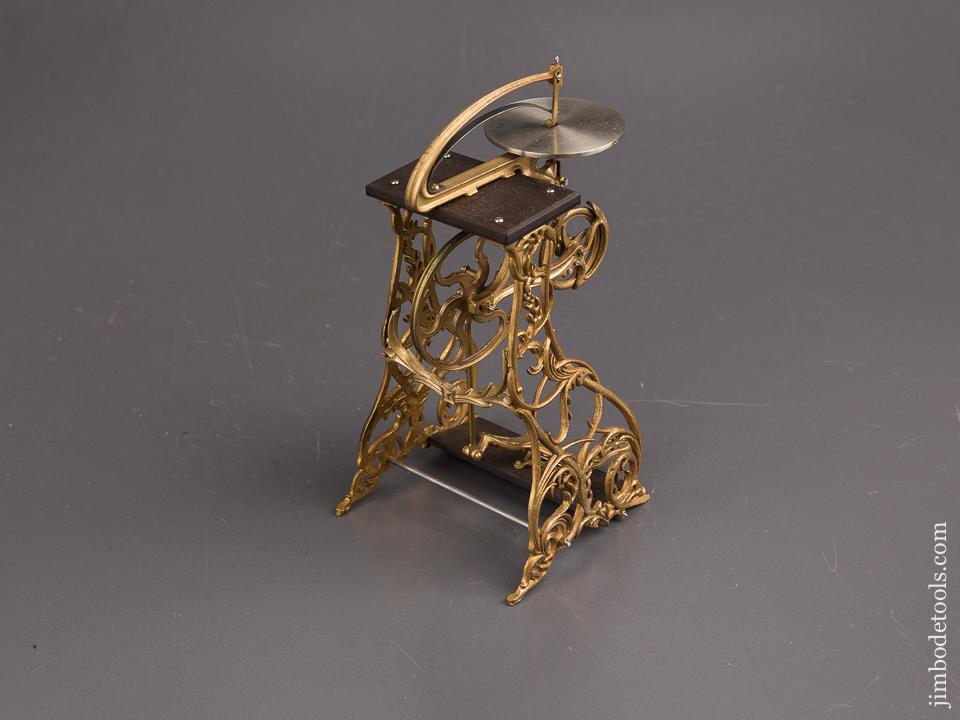 RARE and Beautiful! Cast Brass Model of a "FLEETWOOD" Treadle Scroll Saw by PAUL HAMLER - 86927U