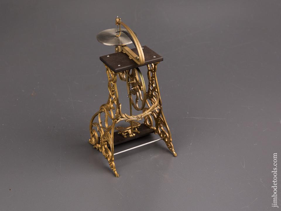 RARE and Beautiful! Cast Brass Model of a "FLEETWOOD" Treadle Scroll Saw by PAUL HAMLER - 86927U