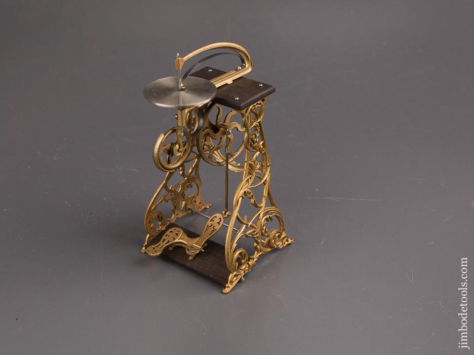 RARE and Beautiful! Cast Brass Model of a "FLEETWOOD" Treadle Scroll Saw by PAUL HAMLER - 86927U