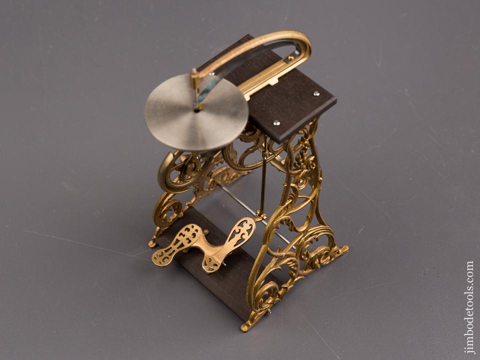 RARE and Beautiful! Cast Brass Model of a "FLEETWOOD" Treadle Scroll Saw by PAUL HAMLER - 86927U