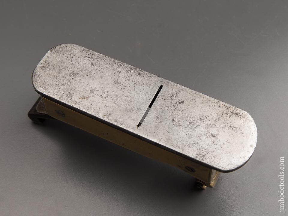 Outstanding! 18th Century English Dated 1739 Bronze Mitre Plane with Steel Sole - 86928U