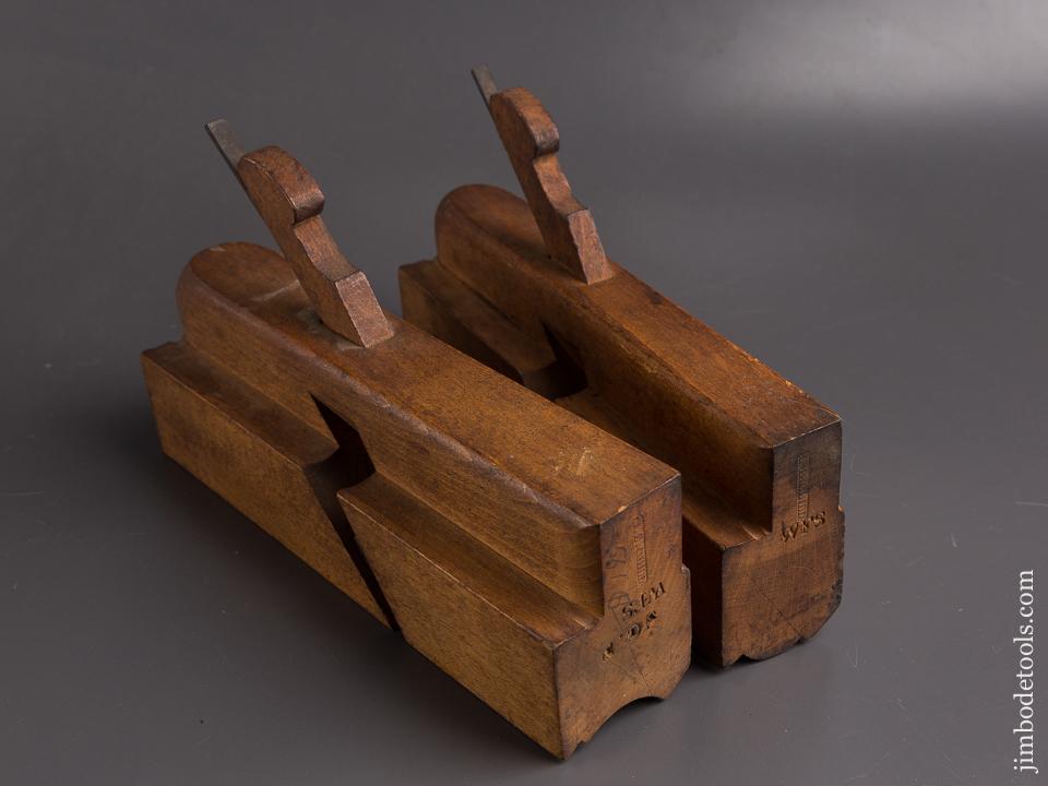 NEW OLD STOCK Cove and Quarter Round Molding Planes by J. E. CHILD circa 1850-80 UNUSED! - 86939