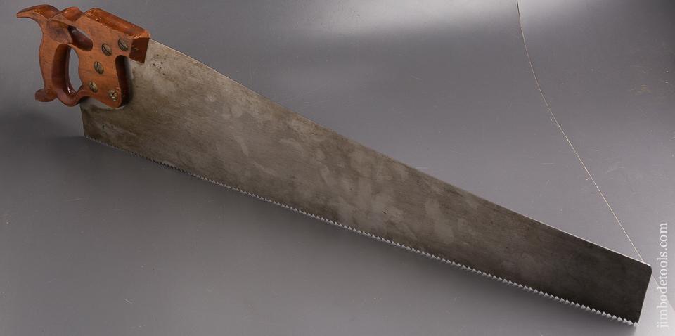 NEAR MINT! 5 1/2 point 26 inch Rip DISSTON D8 Thumbhole Hand Saw - 87041