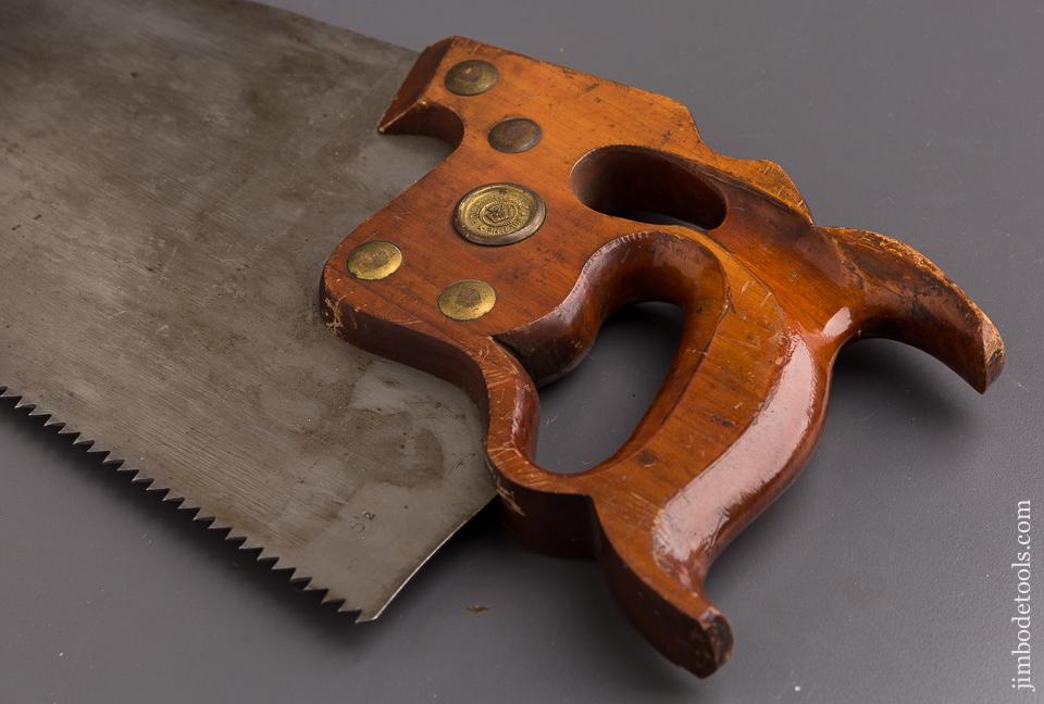 NEAR MINT! 5 1/2 point 26 inch Rip DISSTON D8 Thumbhole Hand Saw - 87041