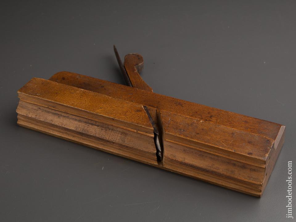18th Century Ten inch Yellow Birch JO, FULLER PROVIDENCE Crispy Complex Molding Plane circa 1772-1822 FINE - 87077U