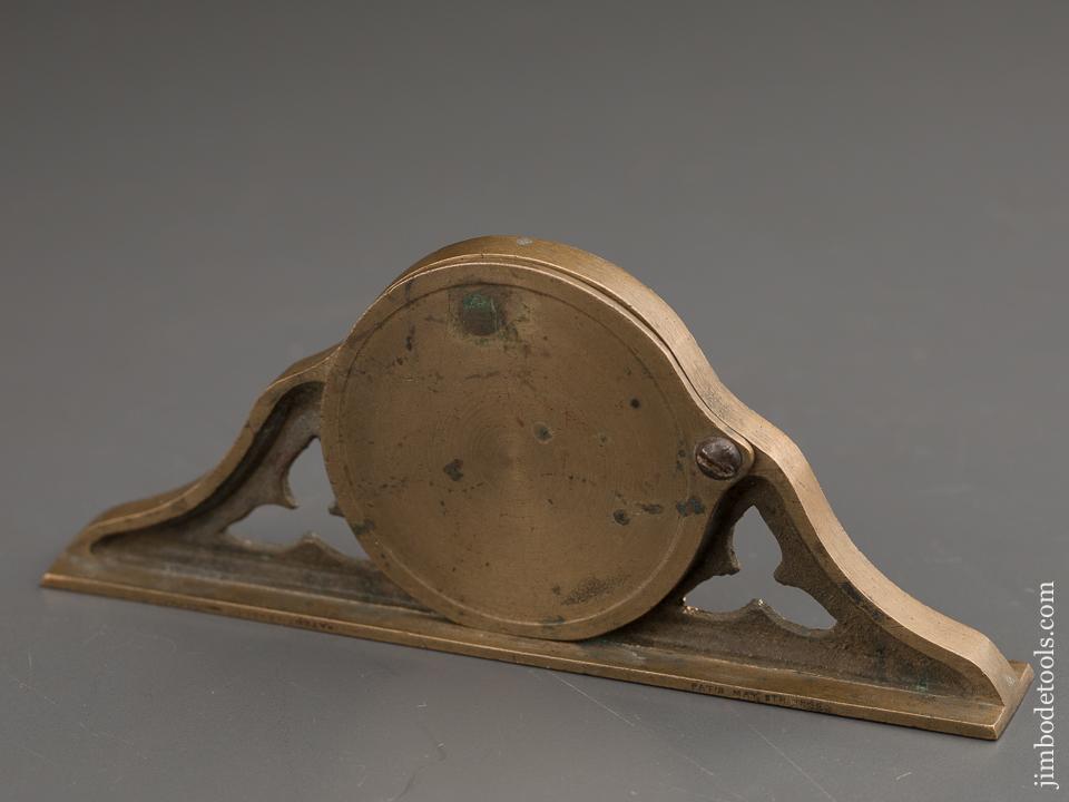 Stunning PATENT LEVEL CO. BRIDGEPORT CT Mantle Clock Level with Swing away Cover Circa 1866 - 87147U