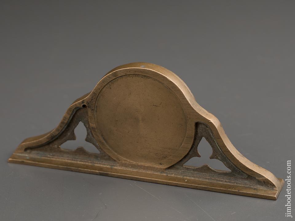Stunning PATENT LEVEL CO. BRIDGEPORT CT Mantle Clock Level with Swing away Cover Circa 1866 - 87147U