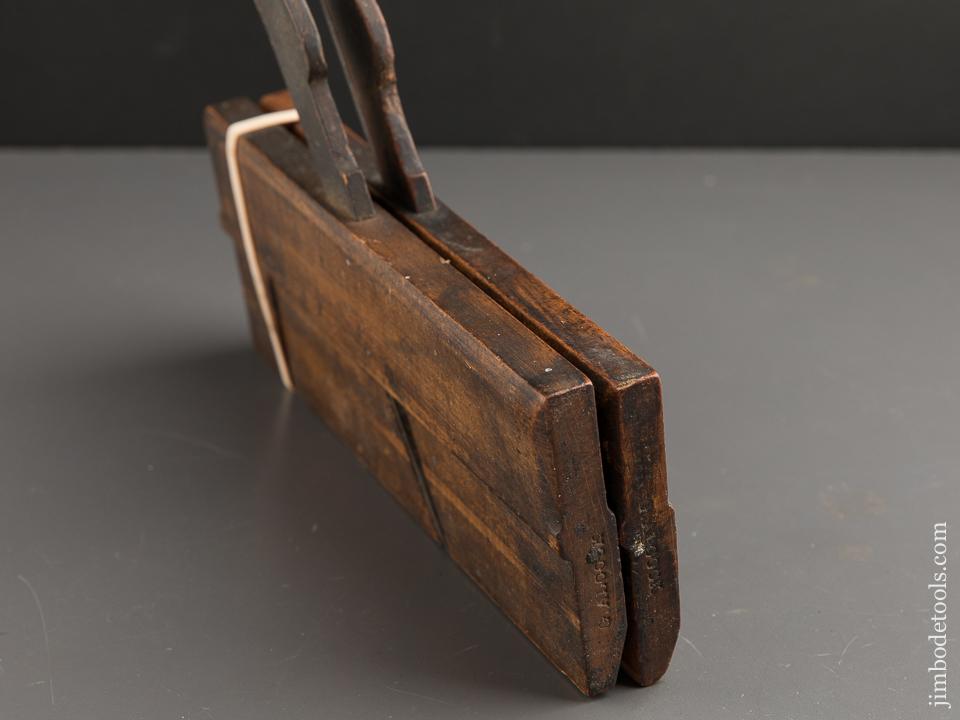 Pair of GLEAVE No. 4 Hollow & Round Moulding Planes circa 1854-68 Oldham St, Manchester - 87582