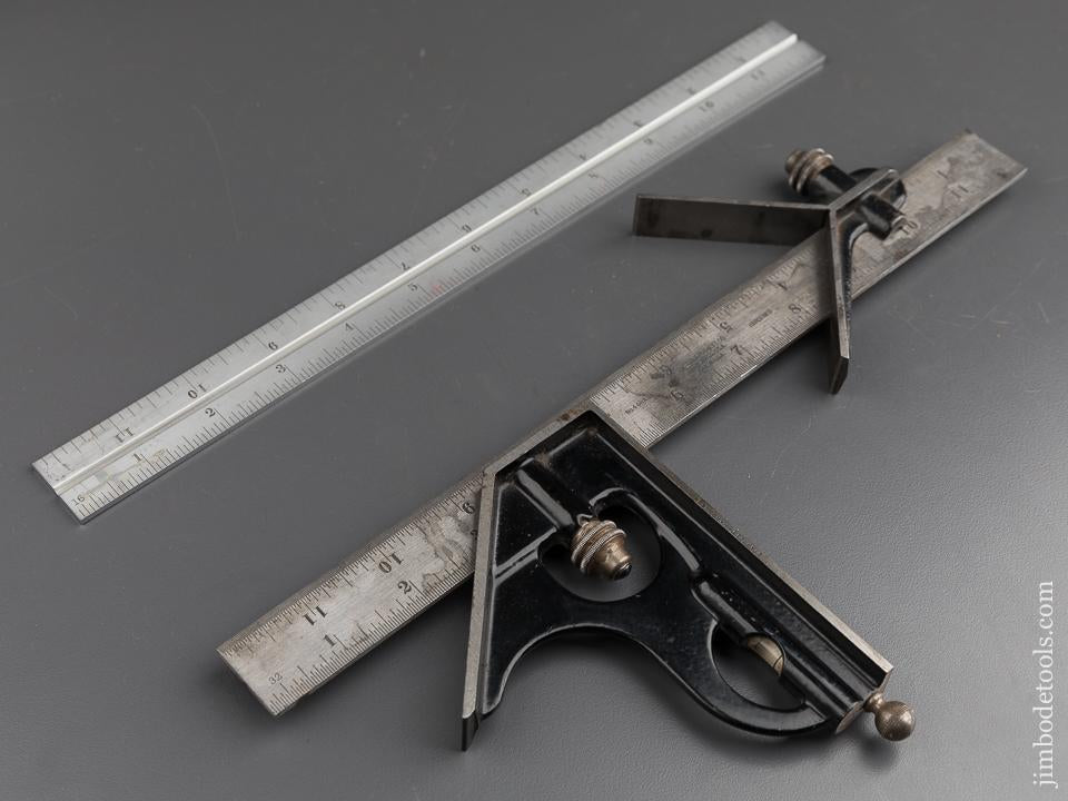STARRETT Combinaton Square with Two Scales - 87602