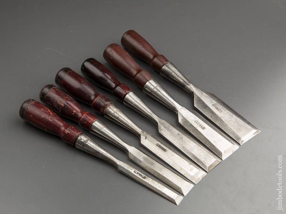 Good Set of Six STANLEY No. 750 Chisels EXTRA FINE - 87710