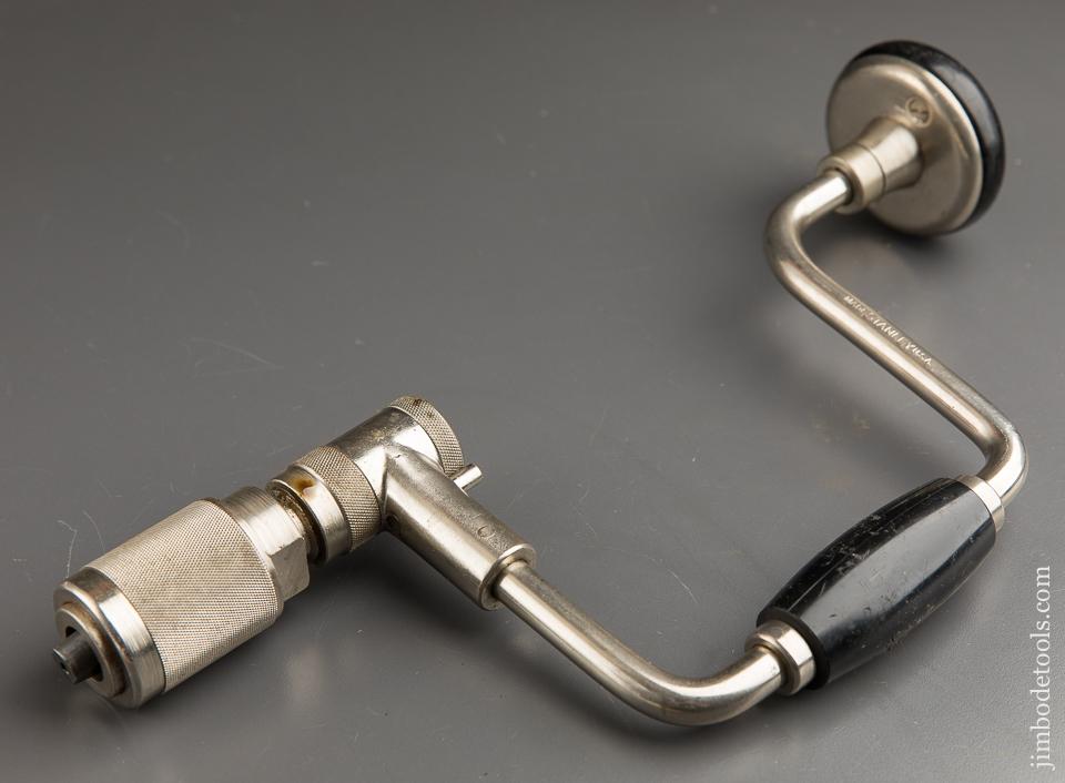 Extra Fine! Ten inch STANLEY YANKEE NO. 2101A BELL SYSTEM Bit Brace - 87717
