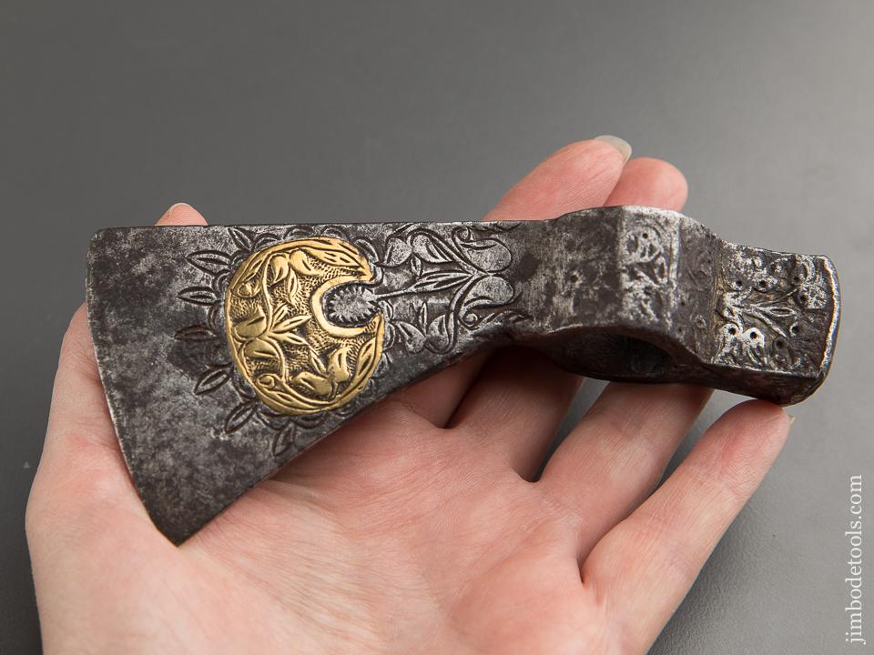 Gold Inlay Belt Axe Battle Axe - 88310U