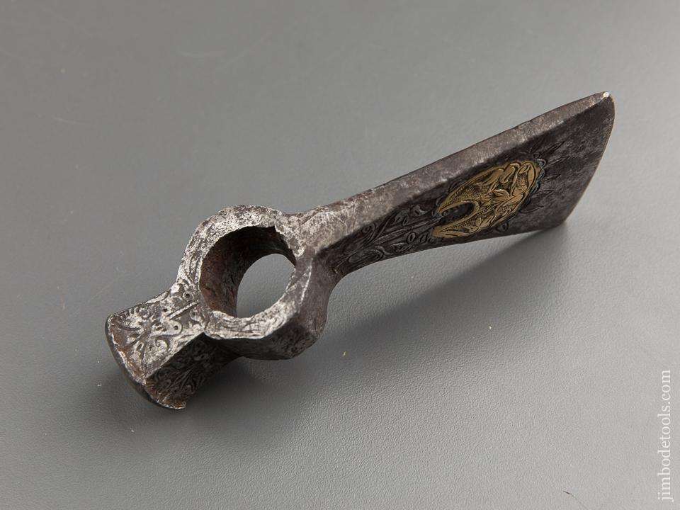 Gold Inlay Belt Axe Battle Axe - 88310U