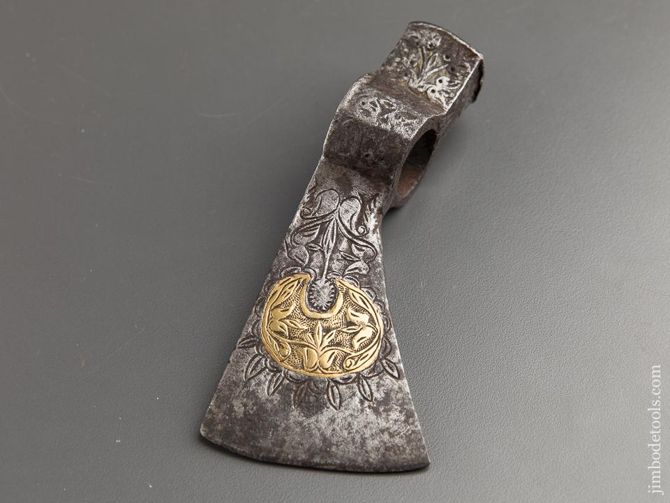 Gold Inlay Belt Axe Battle Axe - 88310U