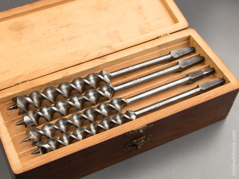 EXTRA FINE Complete Set of 13 RUSSELL JENNINGS Auger Bits in Original 3 Tiered Box - 88315