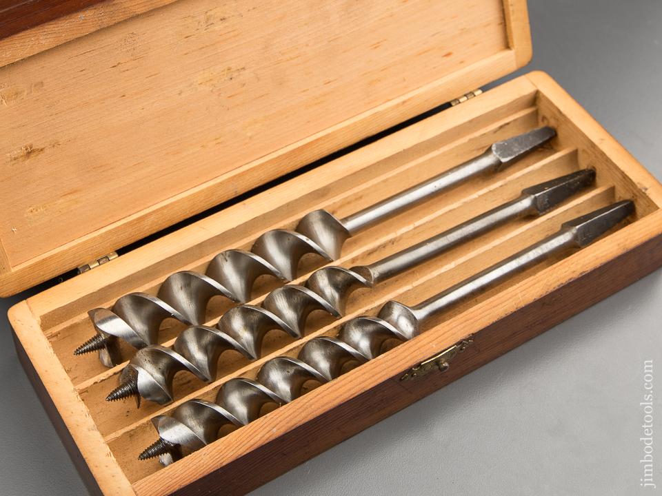 EXTRA FINE Complete Set of 13 RUSSELL JENNINGS Auger Bits in Original 3 Tiered Box - 88315