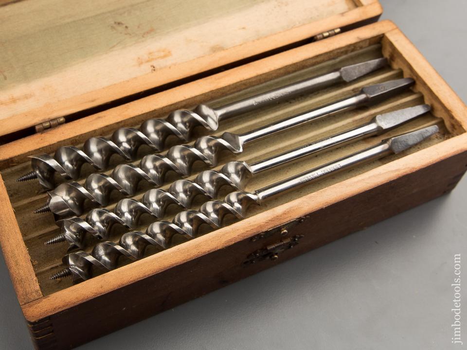 EXTRA FINE and Complete Set of 13 RUSSELL JENNINGS Auger Bits in Original 3 Tiered Box - 88438