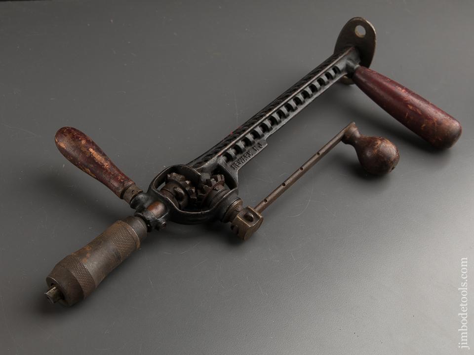 Rare! RUSBY Patent December 3, 1912 Drill with an Unprecedented ALL Three Handles AND Chest Pad! - 88461