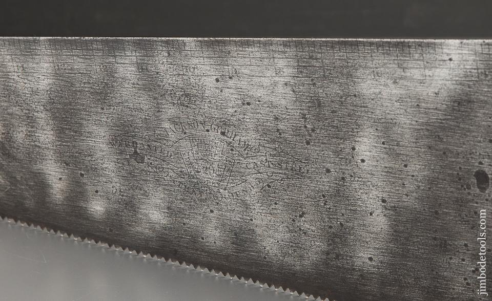 RARE 7 point 26 inch Crosscut JACKSON GORHAM DISSTON No. 29 Combination Saw with Scribe - 88496