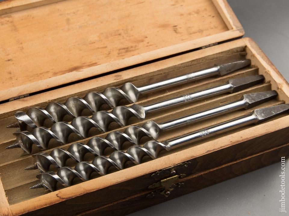 EXTRA FINE! Complete Set of 13 RUSSELL JENNINGS Auger Bits in Original 3 Tiered Box - 88549