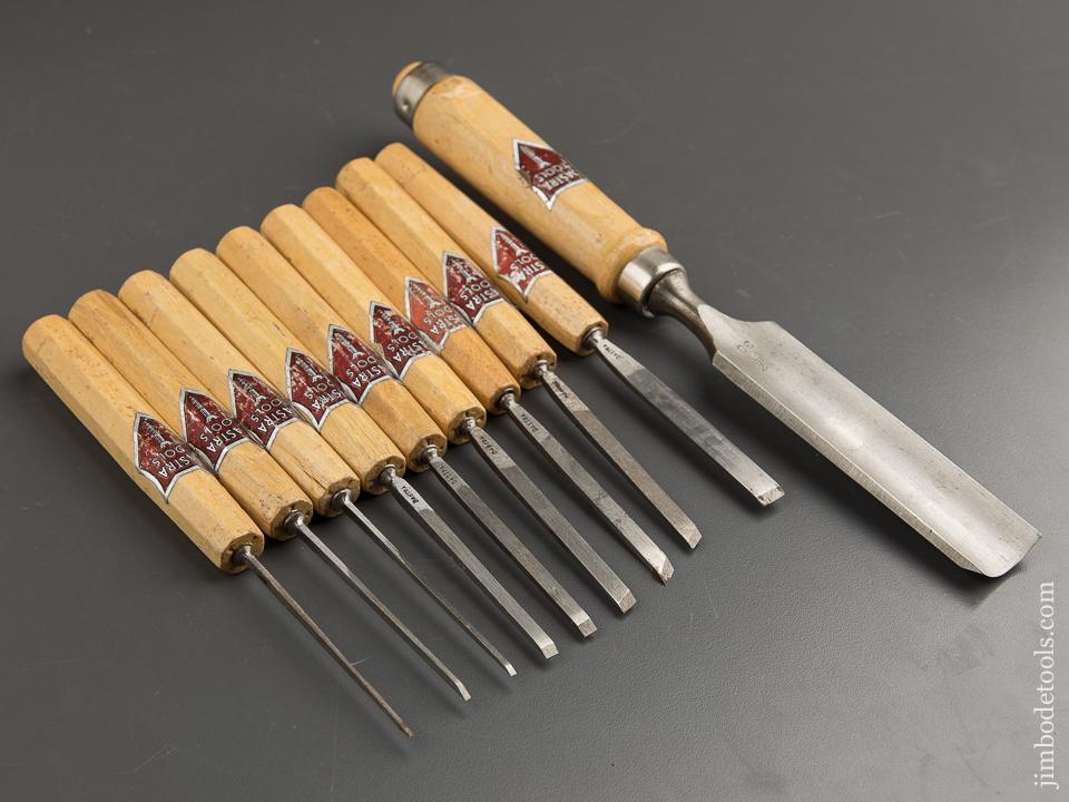 Ten DASTRA TOOLS Carving Gouges with Decals - 88643