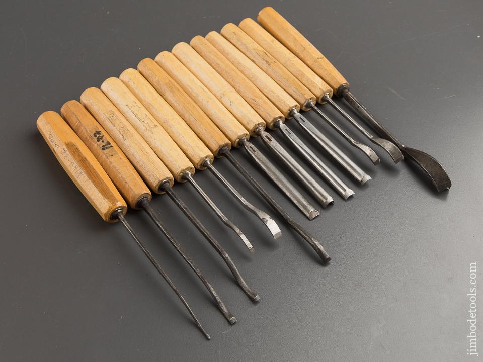 Thirteen DASTRA Carving Gouges with Decals - 88662