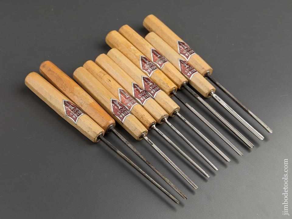 Ten DASTRA Carving Gouges with Decals - 88741
