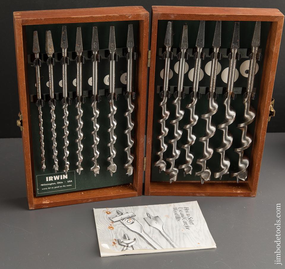 EXTRA FINE & Complete Set of 13 IRWIN Auger Bits in Original Box - 88758
