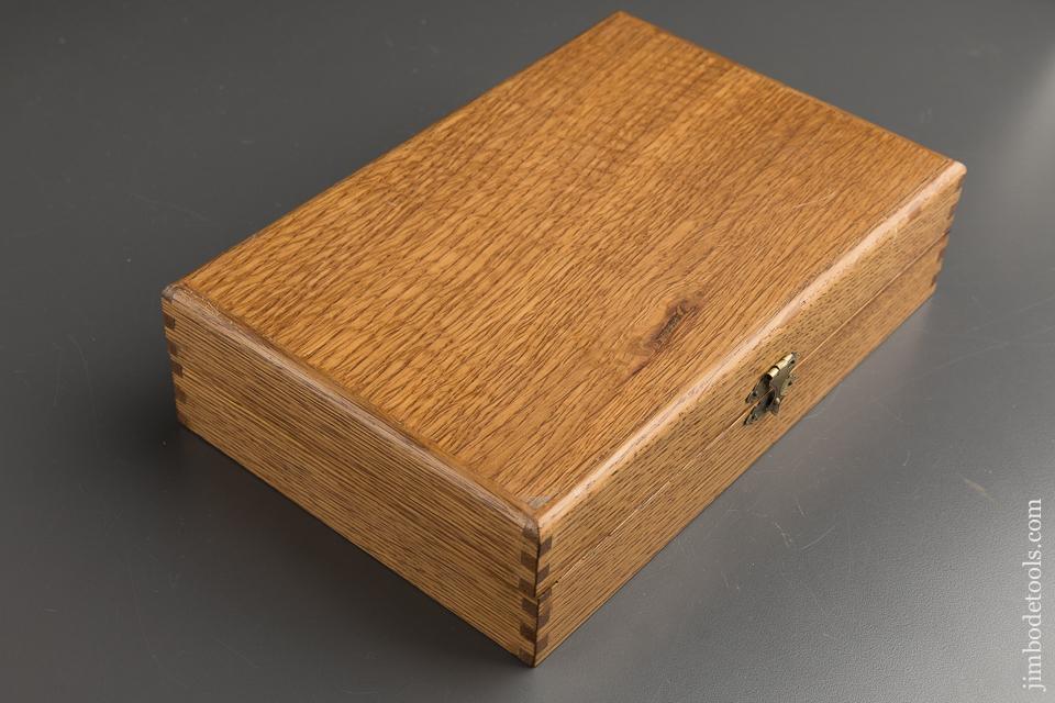 Complete Set of 13 IRWIN Auger Bits in Nice Custom Wooden Box - 88777