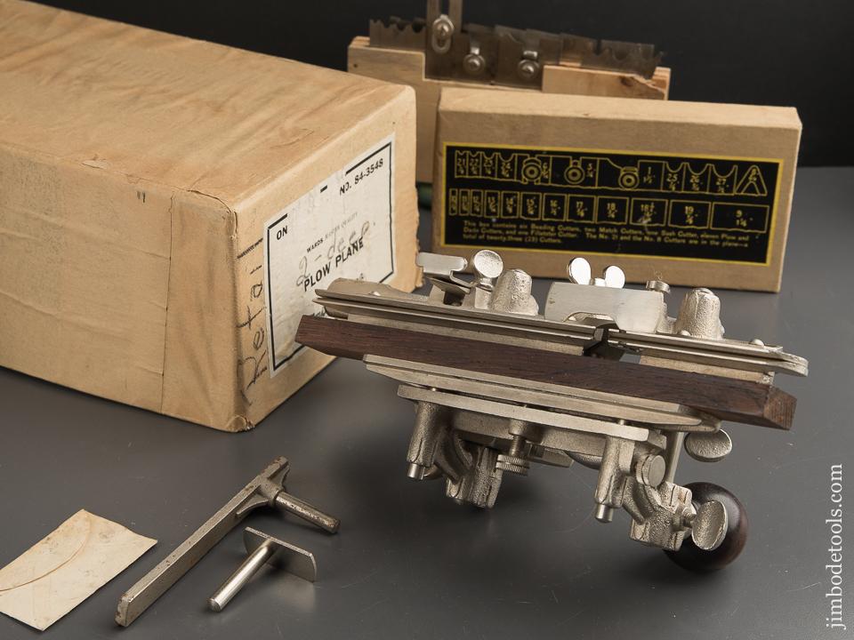 Near Mint! MONTGOMERY WARD No. 84-3548 Plow Plane BY STANLEY 100% COMPLETE in Original Box - 88799