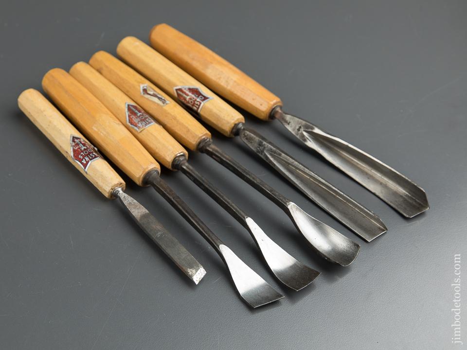 Six DASTRA Germany Spoon Gouges with Decals - 88803