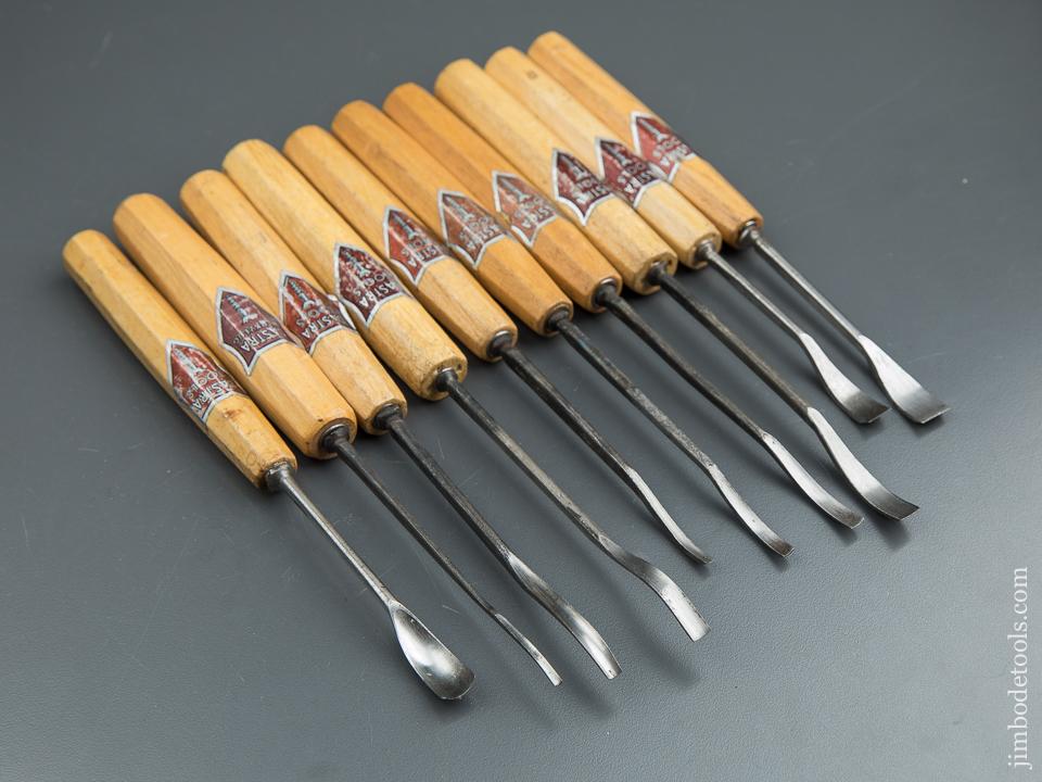Ten DASTRA Germany Spoon Gouges with Decals - 88805