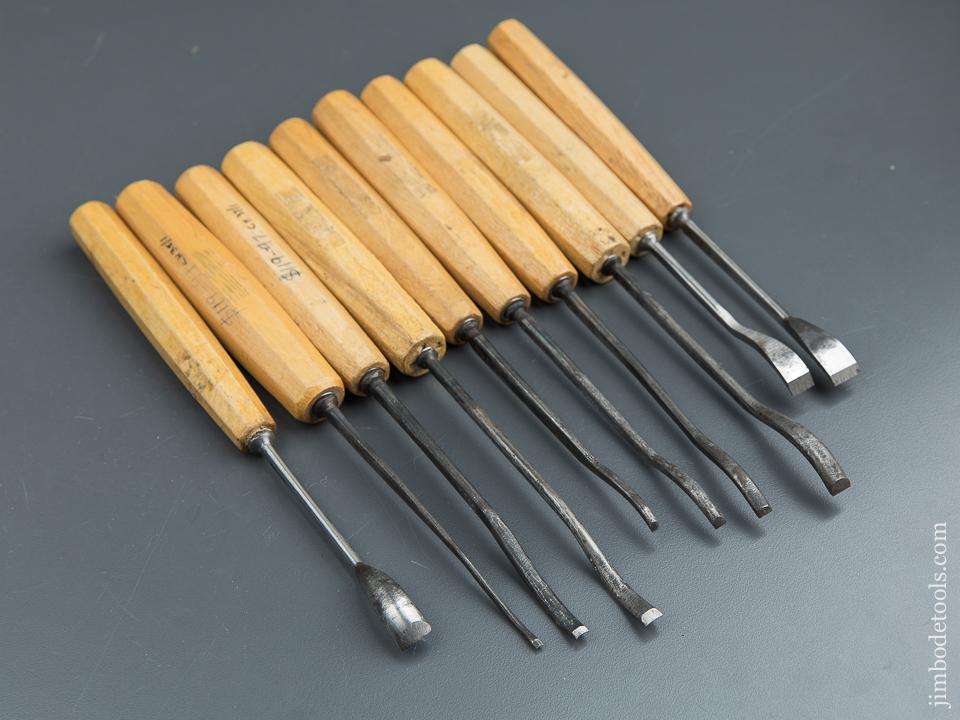 Ten DASTRA Germany Spoon Gouges with Decals - 88805