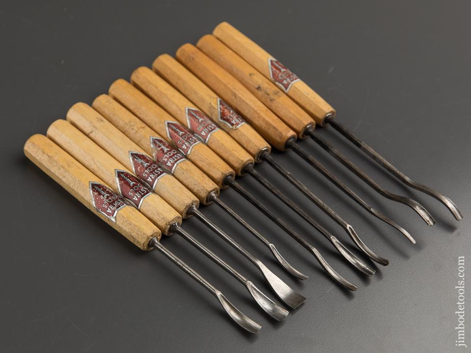 Ten DASTRA Germany Spoon Gouges with Decals - 88831