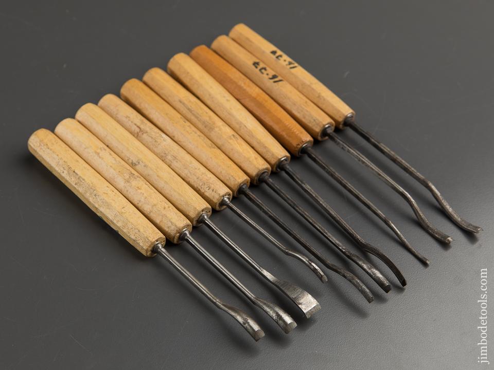 Ten DASTRA Germany Spoon Gouges with Decals - 88831