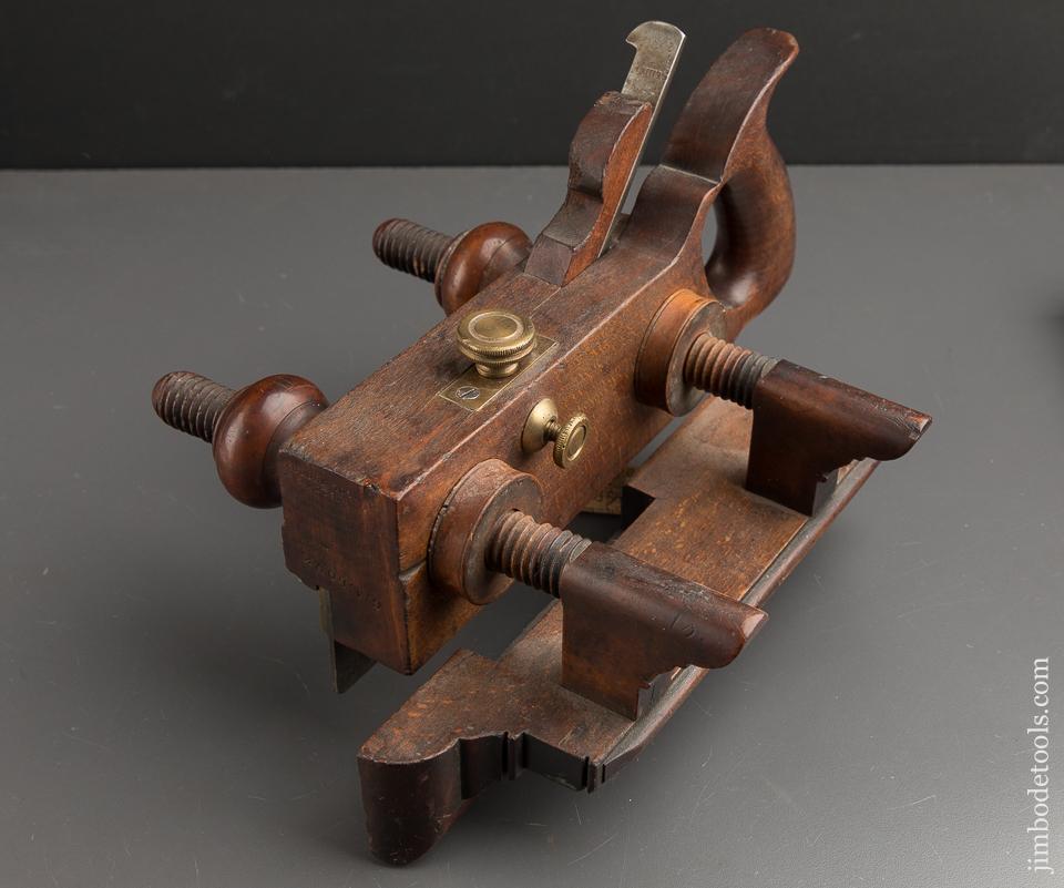 Good User Beech Screw Arm Plow Plane by AUBURN TOOL CO circa 1864-93 GOOD+ - 88938