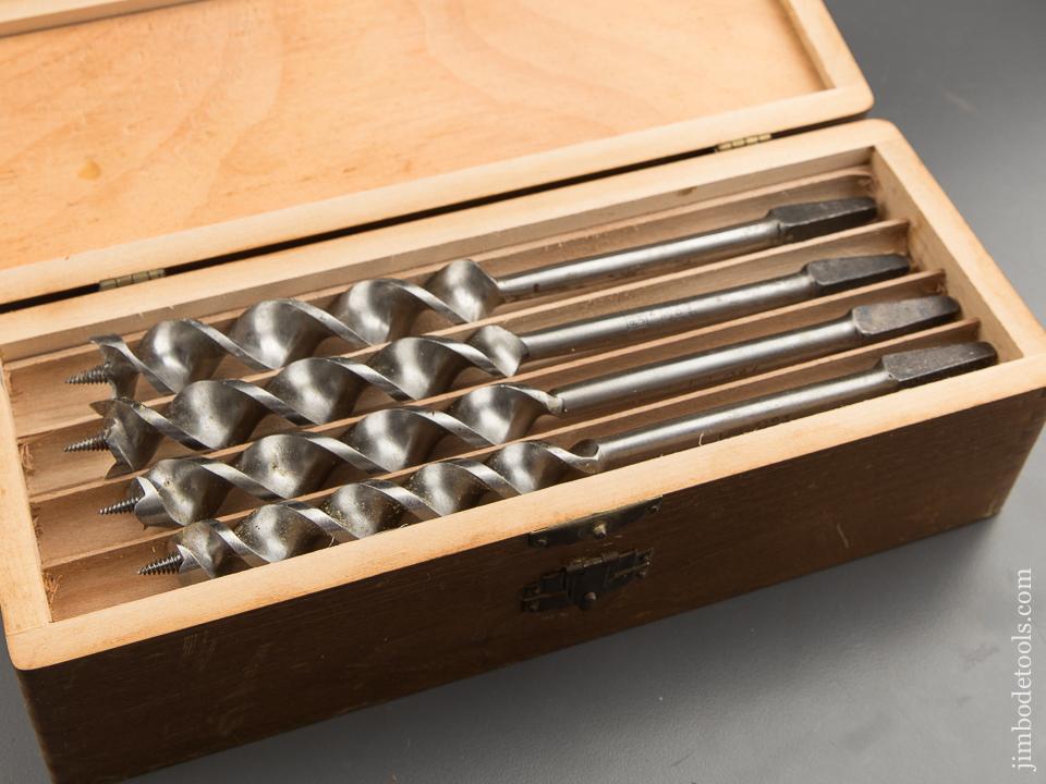 Extra Fine! Complete Set of 13 RUSSELL JENNINGS Auger Bits in Original 3 Tiered Box - 88949