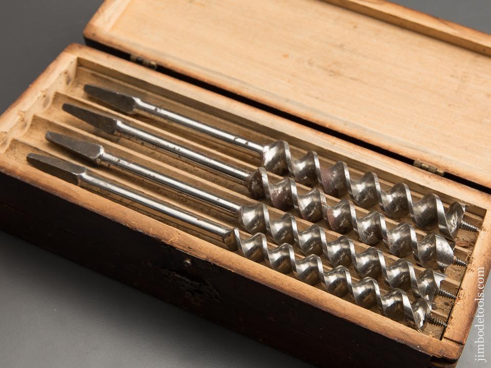 FINE Complete Set of 13 RUSSELL JENNINGS Auger Bits in Original 3 Tiered Box - 89159