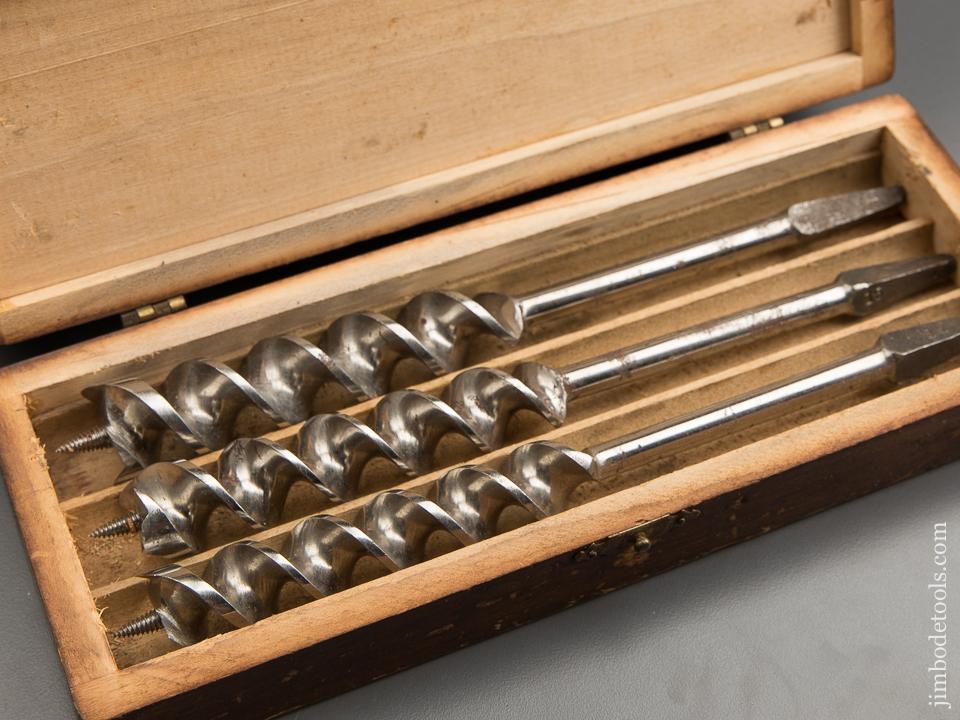 FINE Complete Set of 13 RUSSELL JENNINGS Auger Bits in Original 3 Tiered Box - 89159