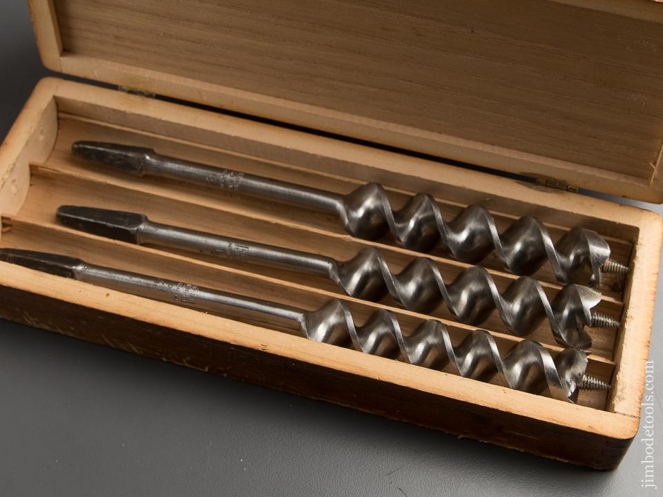 FINE Complete Set of 13 RUSSELL JENNINGS Auger Bits in Original 3 Tiered Box - 89169