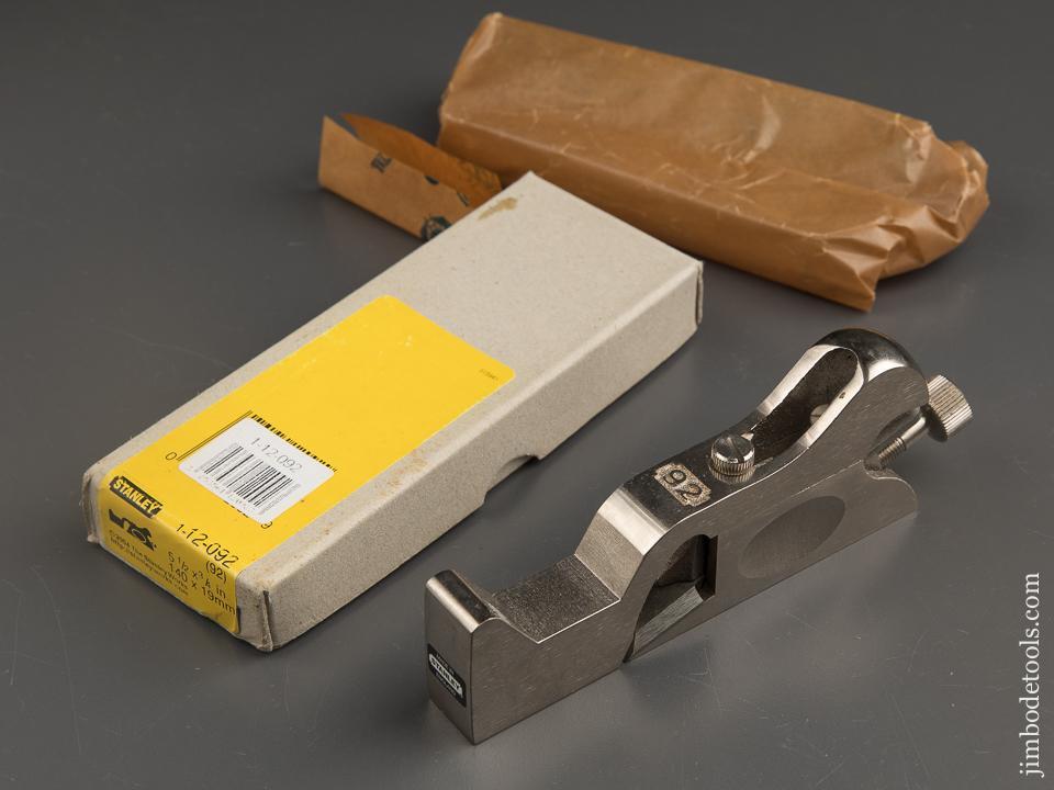STANLEY No. 92 Cabinet Maker's Rabbet Plane MINT in Original Box - 89176