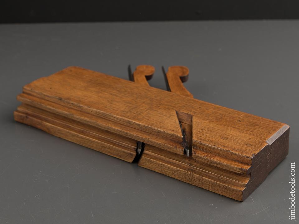 Stunning 18th Century JO FULLER PROVIDENCE Yellow Birch Double Iron Door Plane FINE - 89197