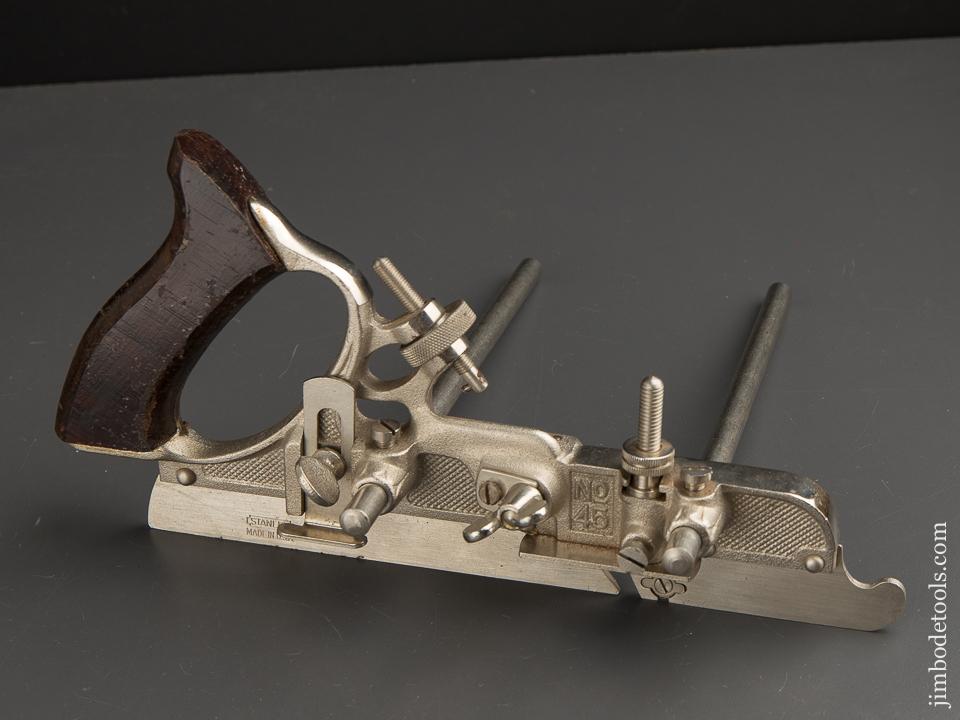 STANLEY No. 45 Combination Plane 100% COMPLETE in Original Box - 89207