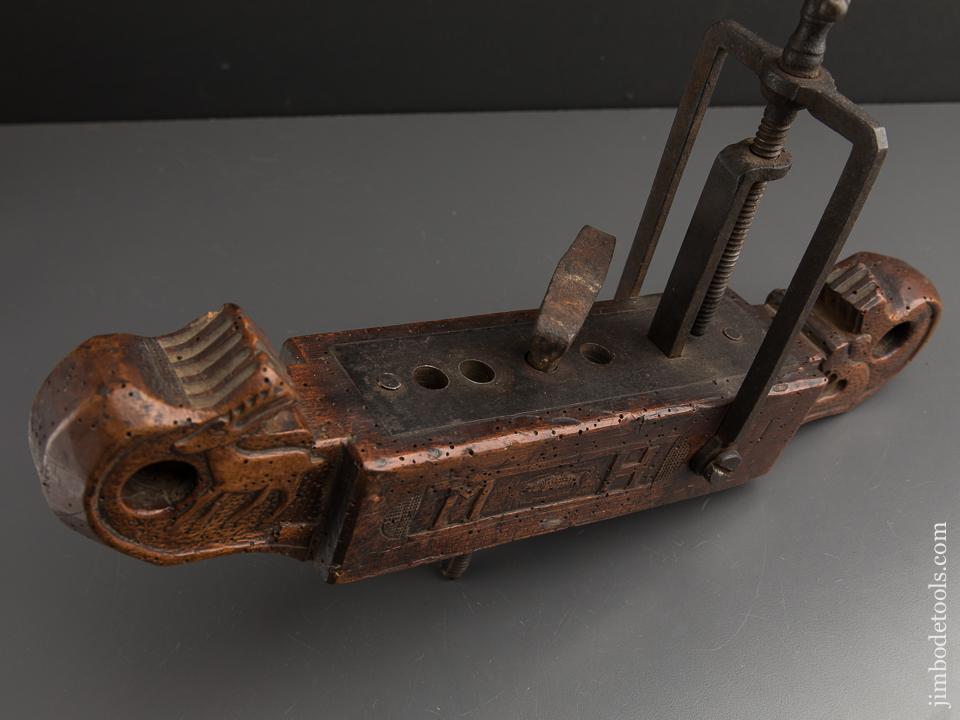 Magnificent Carved Dated 1839 Cooper's Circle Cutting Machine - 89270U