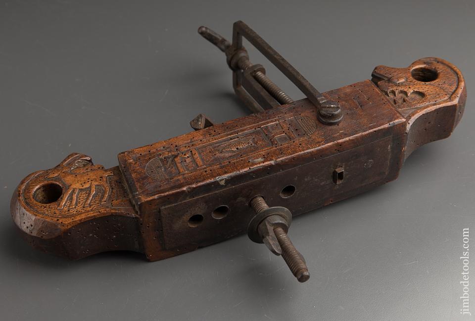 Magnificent Carved Dated 1839 Cooper's Circle Cutting Machine - 89270U
