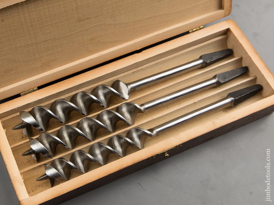 FINE Complete Set of 13 RUSSELL JENNINGS Auger Bits in Original 3 Tiered Box - 89394